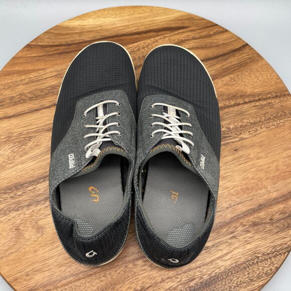 Olukai Nohea Moku Shoes Mens Size 8.5 Gray Casual Comfort Walking Sneakers - Picture 5 of 8